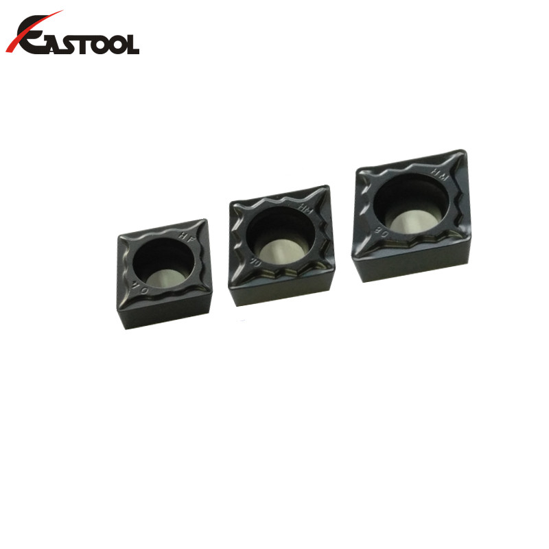 长刀具寿命 CCMT120404/CCMT120408/CCMT120412 用于半精加工硬质合金刀片切削刀具的正车削刀片 - 细节图 03