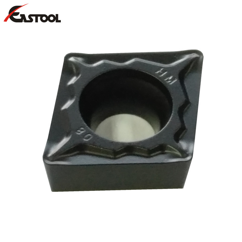 长刀具寿命 CCMT120404/CCMT120408/CCMT120412 用于半精加工硬质合金刀片切削刀具的正车削刀片 - 细节图 02